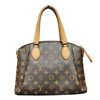 LOUIS VUITTON Monogram Turenne PM Handbag Monogram Brown, Natural Gold Hardware LO2294