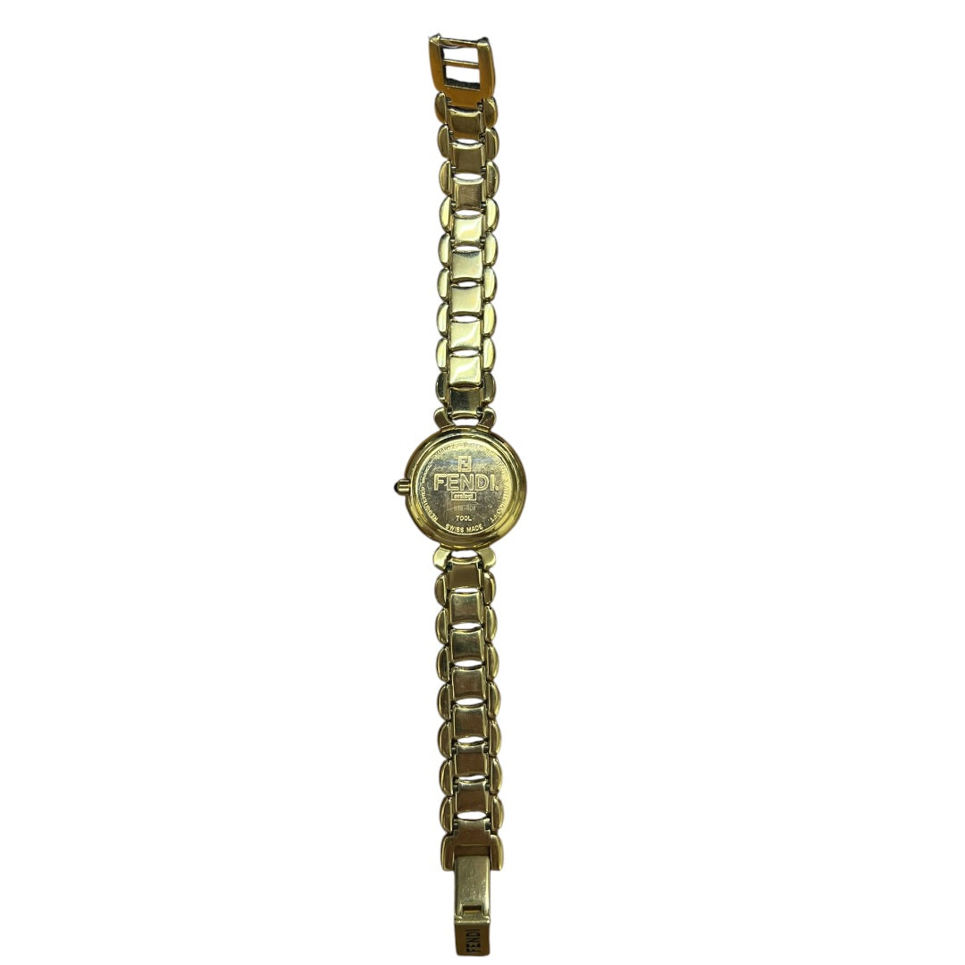 FENDI Gold-tone Metal, MOP Orologi Watch Gold, Mother-of-pearl Gold Hardware FE275