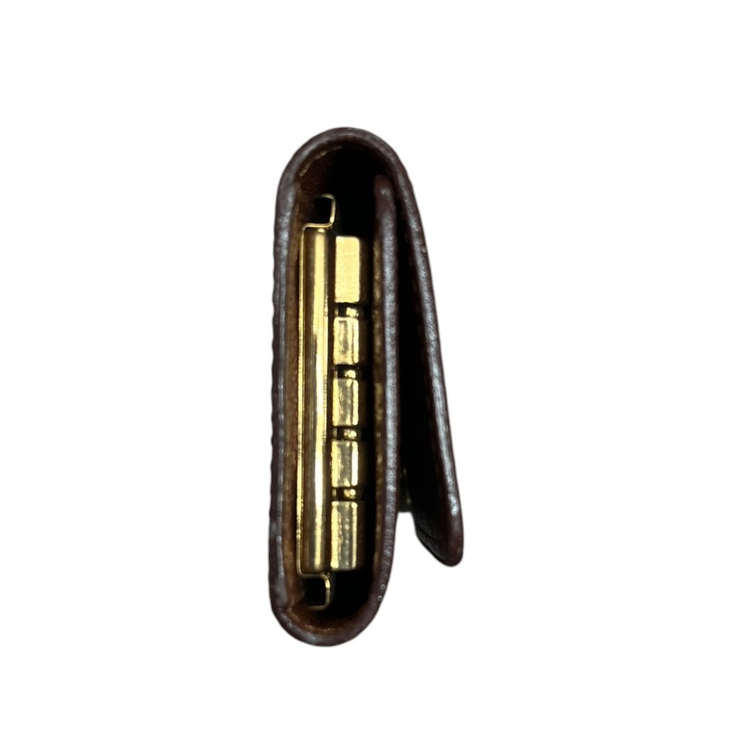 LOUIS VUITTON Monogram 4 Key Holder Wallet Brown Gold Hardware LO2164