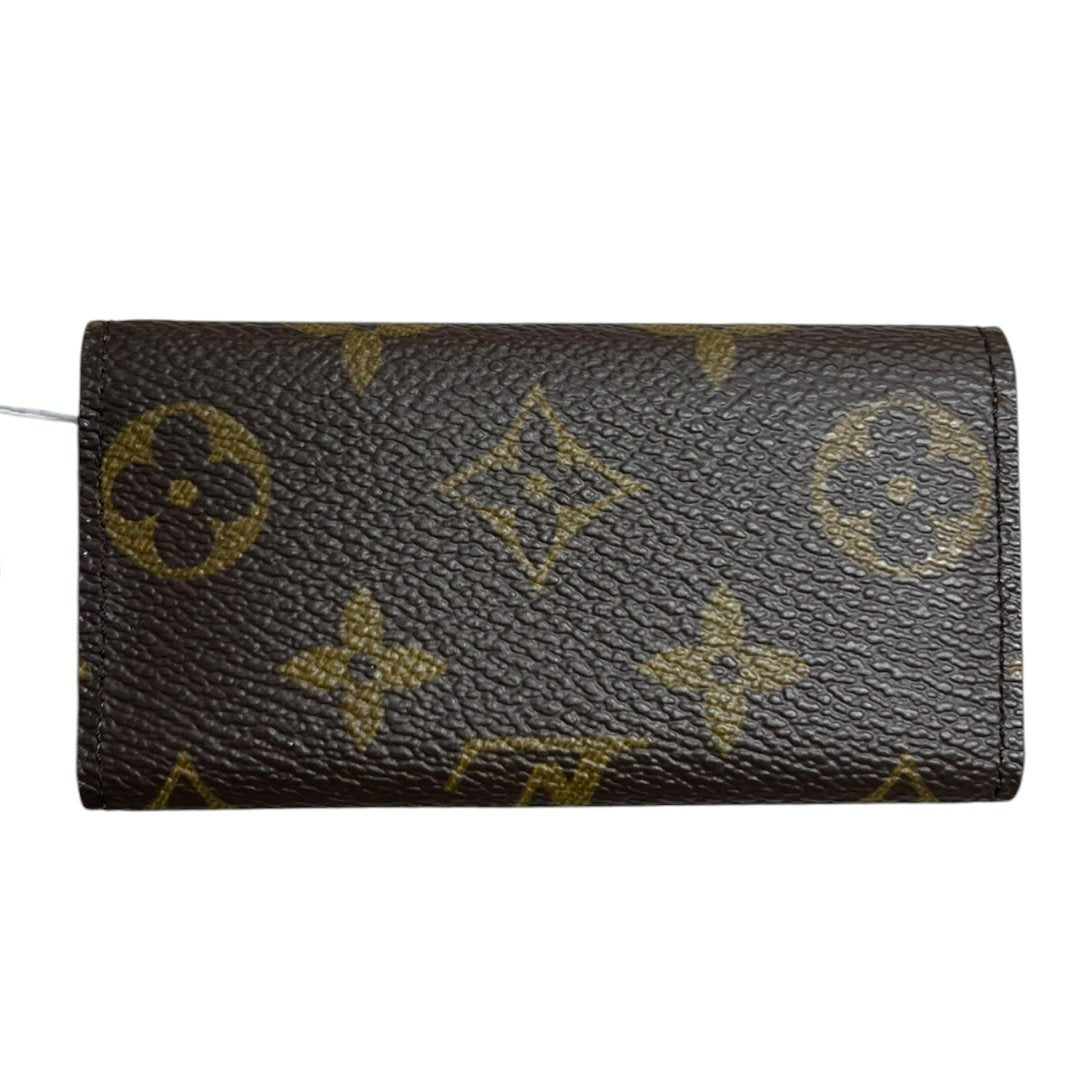 LOUIS VUITTON Monogram 4 Key Holder Wallet Brown Gold Hardware LO2164
