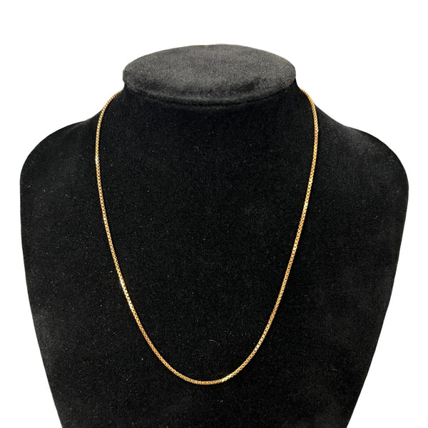 UNBRANDED Accessory K18 Gold Necklace Gold Gold-tone Metal je71