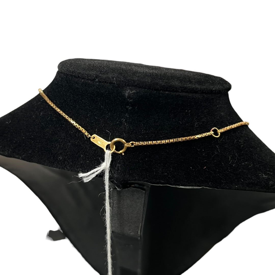 UNBRANDED Accessory K18 Gold Necklace Gold Gold-tone Metal je71
