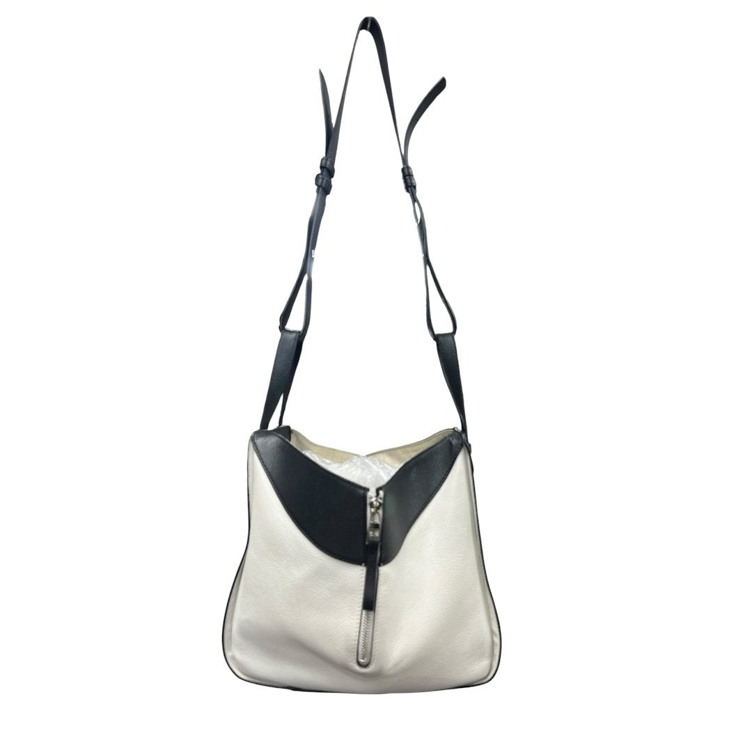 LOEWE Calfskin Hammock Shoulder Bag White, Black, Olive Green Silver Hardware LO2379