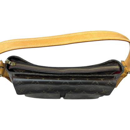 LOUIS VUITTON Monogram, Vachetta Sac Rabat Shoulder Bag Brown, Tan Gold Hardware Se1