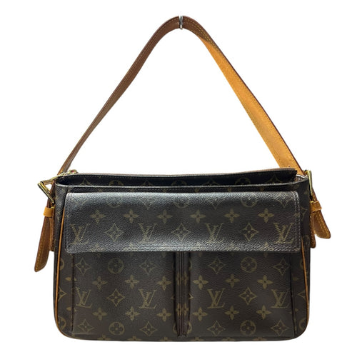 LOUIS VUITTON Monogram, Vachetta Sac Rabat Shoulder Bag Brown, Tan Gold Hardware Se1