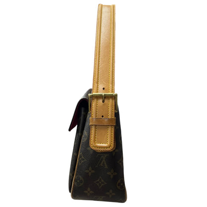 LOUIS VUITTON Monogram, Vachetta Sac Rabat Shoulder Bag Brown, Tan Gold Hardware Se1