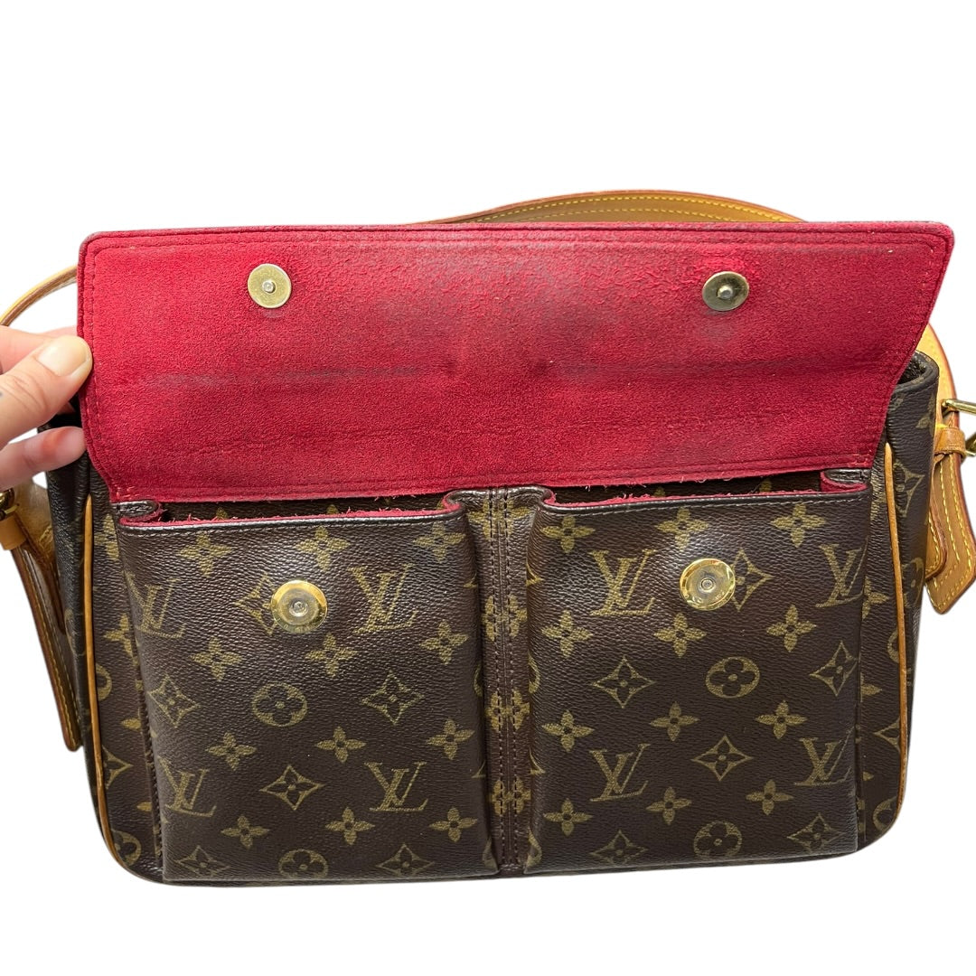 LOUIS VUITTON Monogram, Vachetta Sac Rabat Shoulder Bag Brown, Tan Gold Hardware Se1