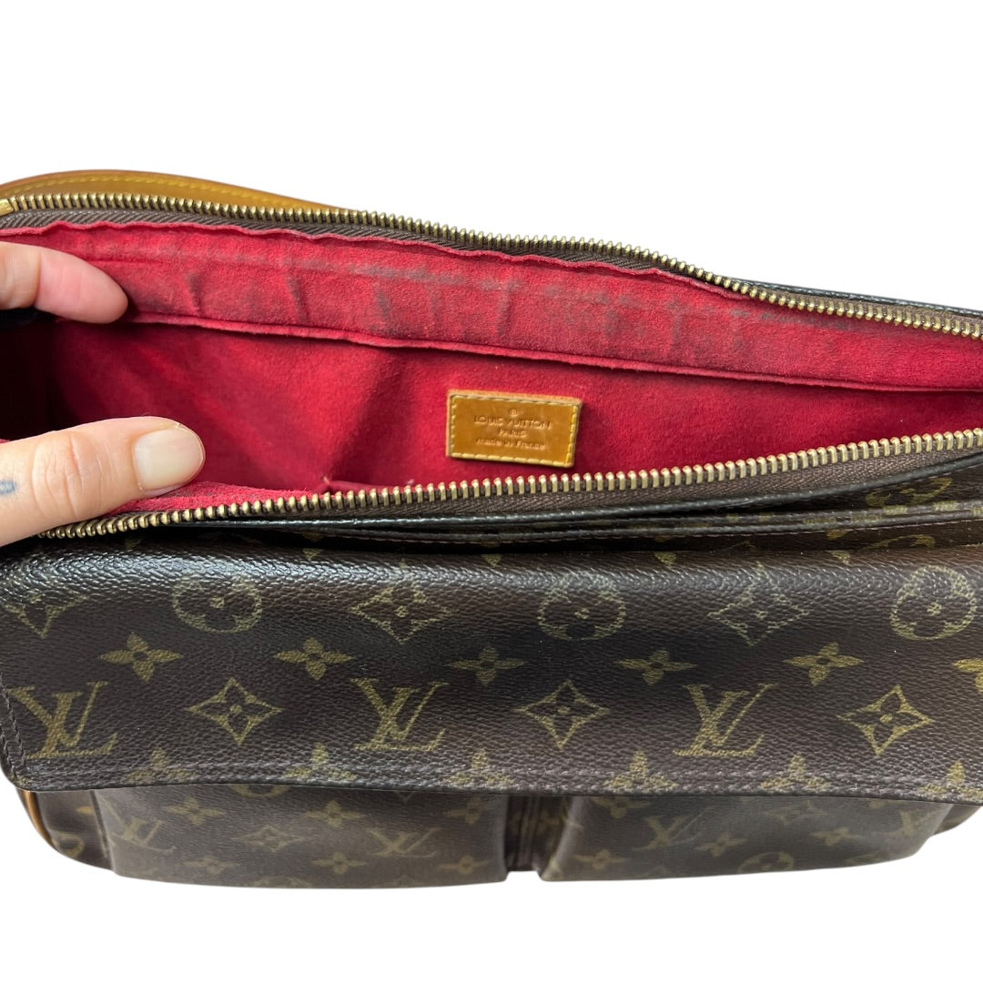 LOUIS VUITTON Monogram, Vachetta Sac Rabat Shoulder Bag Brown, Tan Gold Hardware Se1