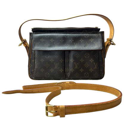 LOUIS VUITTON Monogram, Vachetta Sac Rabat Shoulder Bag Brown, Tan Gold Hardware Se1
