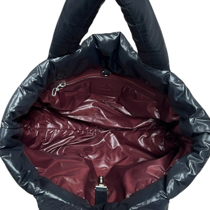 CHANEL Quilted Nylon Coco Cocoon Tote Bag Tote Black Silver Hardware CH2258