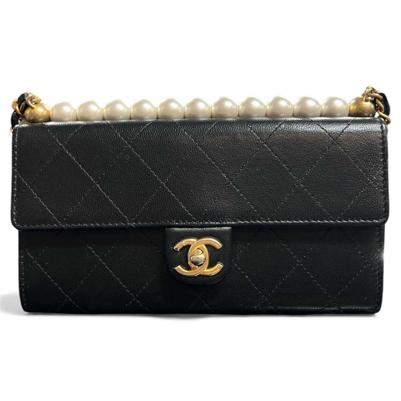 CHANEL Matelasse Chain Wallet Shoulder Bag CH2034
