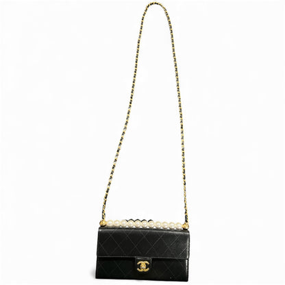 CHANEL Matelasse Chain Wallet Shoulder Bag CH2034