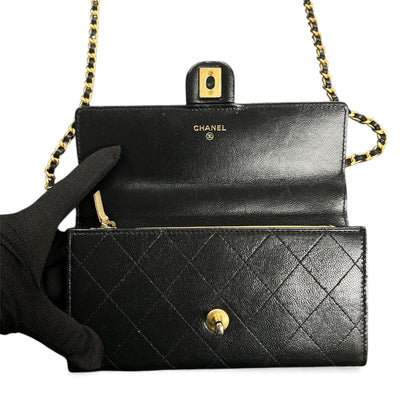 CHANEL Matelasse Chain Wallet Shoulder Bag CH2034