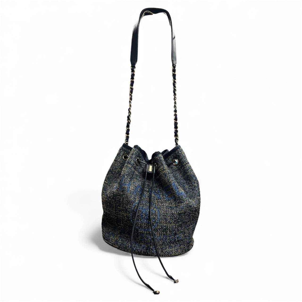 CHANEL Deauville Tweed Bucket Bag CH2029