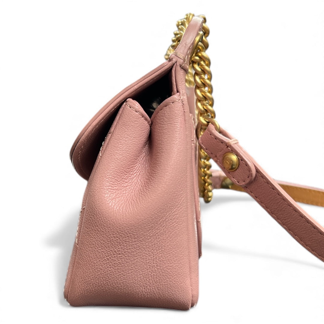 CHANEL Mini Matelassé Chain Shoulder Bag CH1986