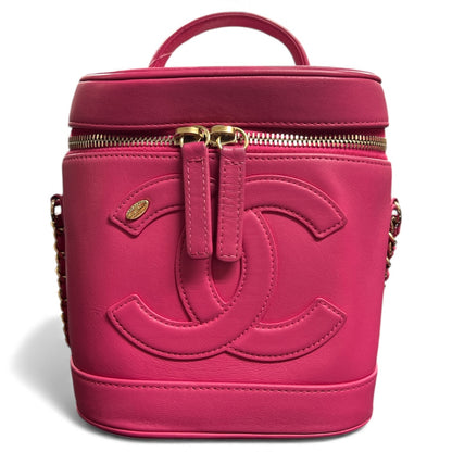 CHANEL Pink Vanity 2-Way Chain Shoulder Bag CH1979