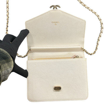 CHANEL Matelassé Chain Wallet Bag CH1977