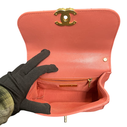 CHANEL Matelassé Top Handle Shoulder Bag CH1966