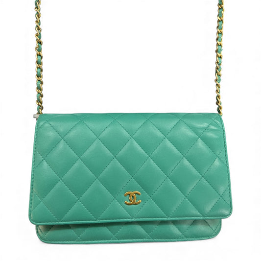CHANEL Matelasse Chain Wallet Shoulder Bag CH1963