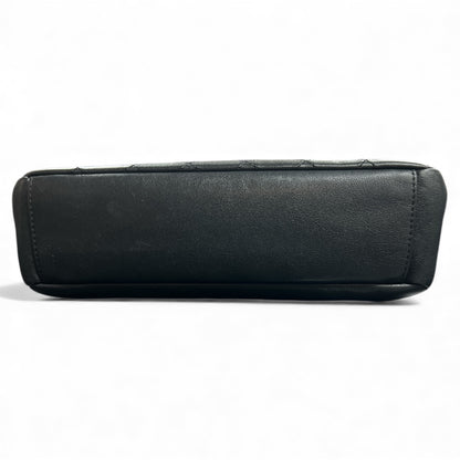 CHANEL Matelassé Black Lambskin Shoulder Handbag CH1961