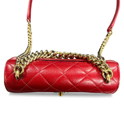 CHANEL Red Tweed Shoulder Bag CHANGED 1943