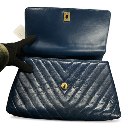 CHANEL Navy Coco Handle Shoulder Bag CH1939