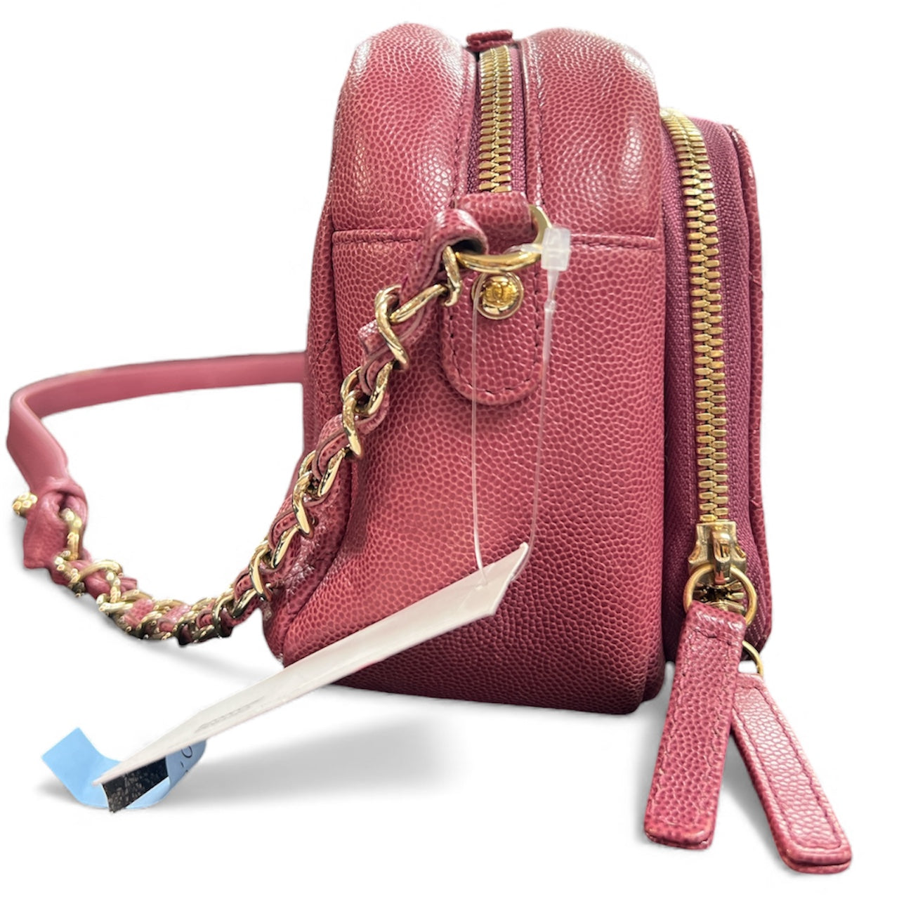 CHANEL Matelassé Pink Caviar Skin Shoulder Bag CH1938