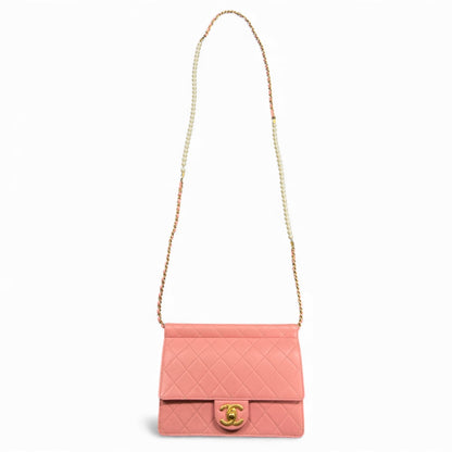 CHANEL Matelassé Pink Shoulder Bag CH1937
