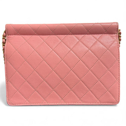 CHANEL Matelassé Pink Shoulder Bag CH1937