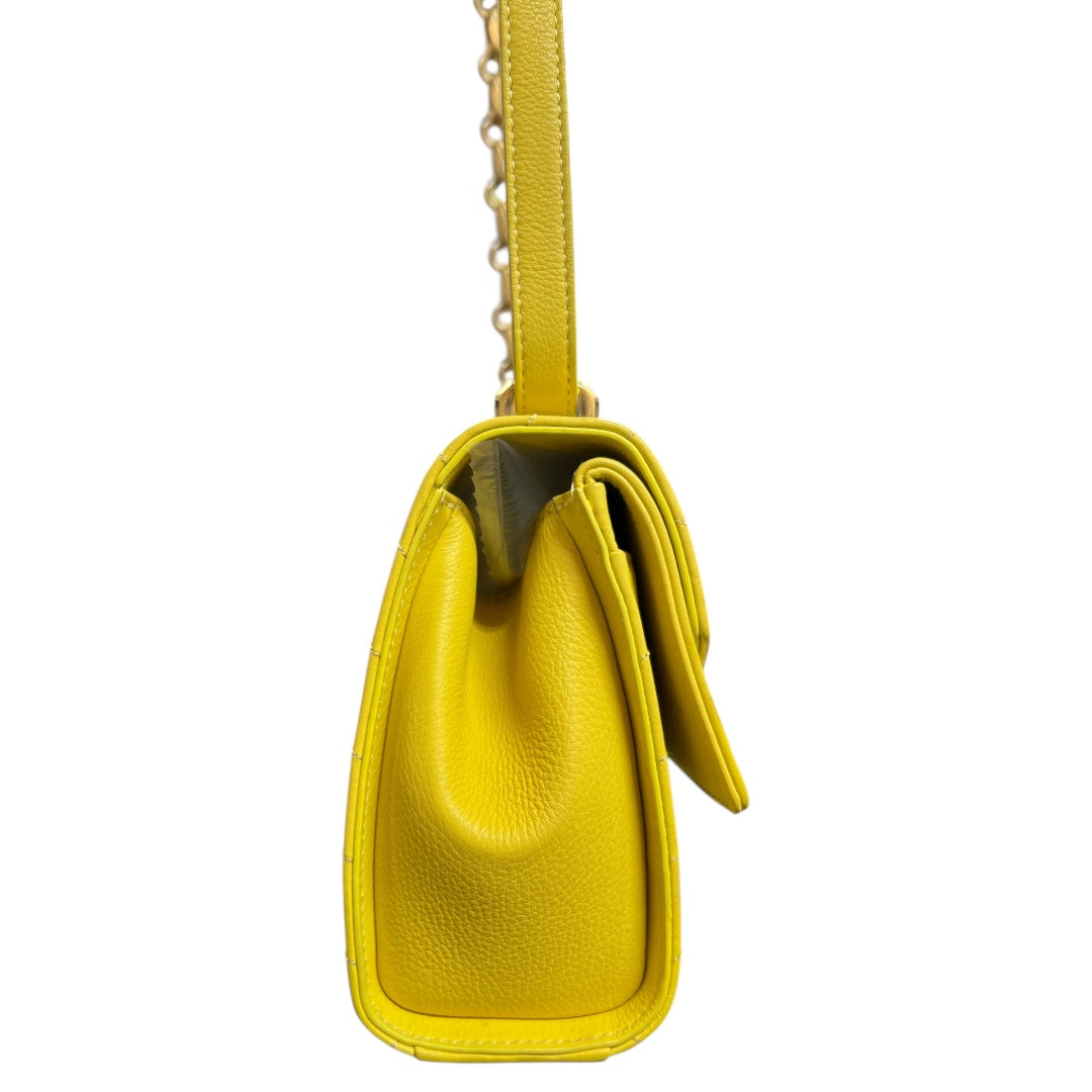 CHANEL Yellow Calfskin Shoulder Bag CH1927