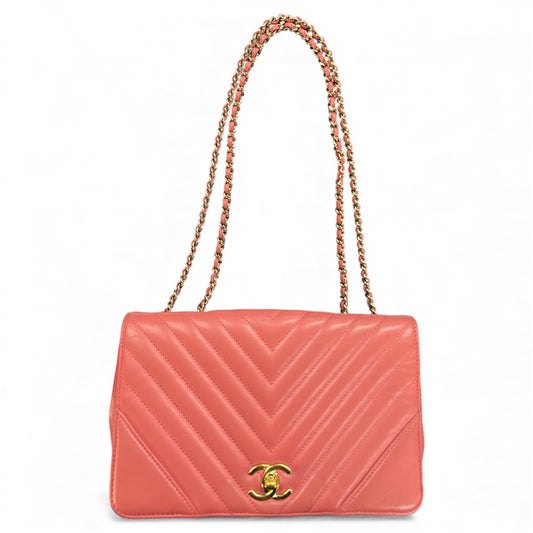 CHANEL Coral Pink Shoulder Bag CH1903