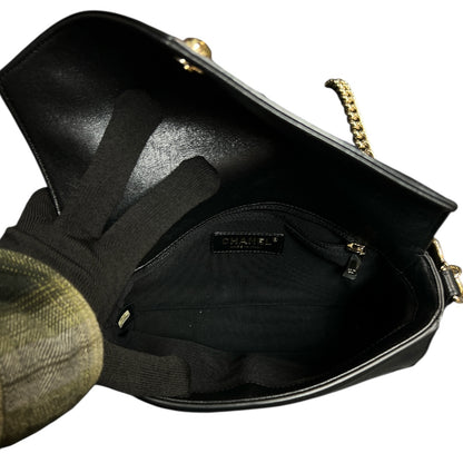 CHANEL Black 2-Way Shoulder Handbag CH1886