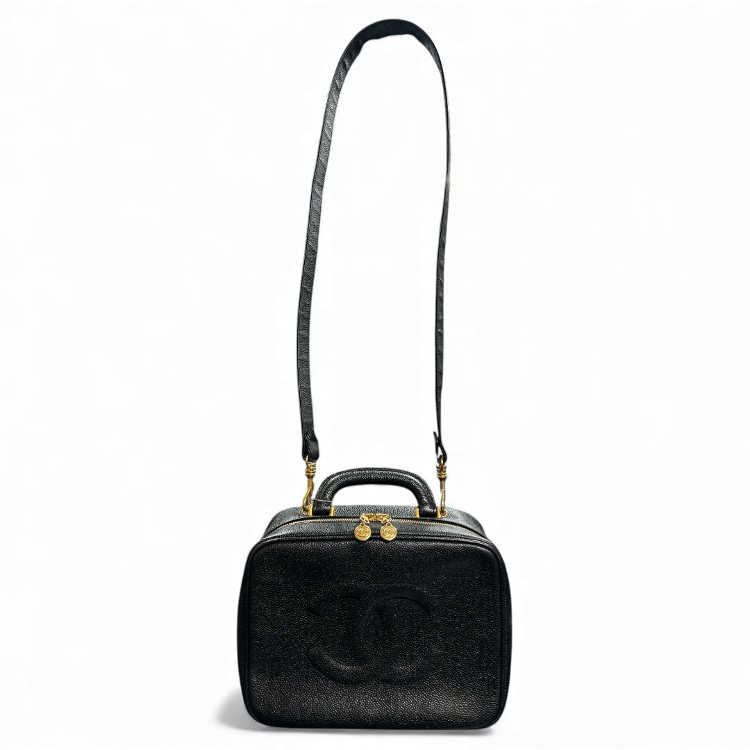 CHANEL Black Vanity 2-Way Shoulder/Handbag CH1871