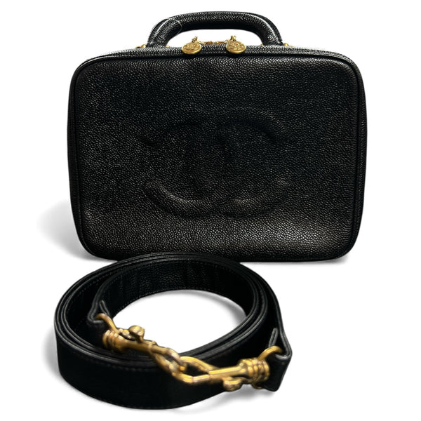 CHANEL Black Vanity 2-Way Shoulder Handbag CH1871