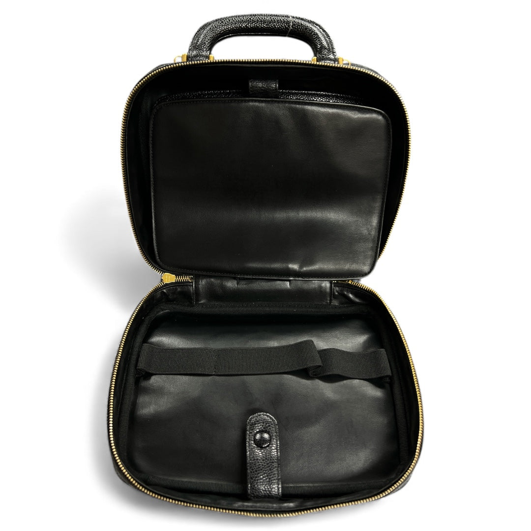 CHANEL ブラックバニティ 2WayショルダハンドーバッグCH1871 – T-Family