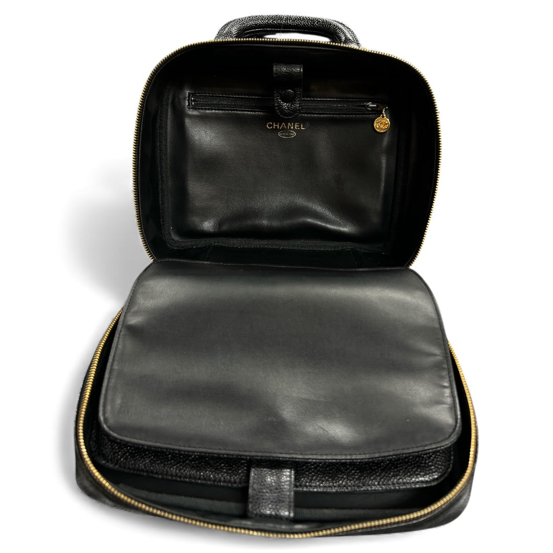 CHANEL Black Vanity 2-Way Shoulder/Handbag CH1871
