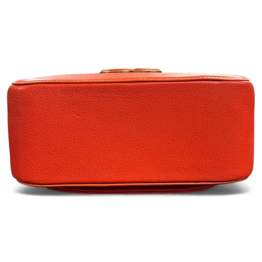 CHANEL Orange 2Way Shoulder Handbag CH1867