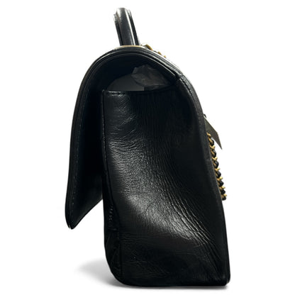 CHANEL Black Vintage Leather Shoulder Bag CH1863