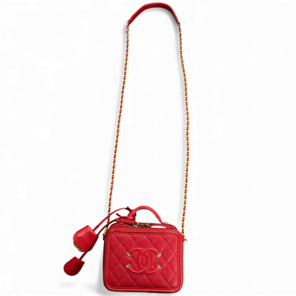 CHANEL Matelassé 2Way Mini Vanity Bag CH1860