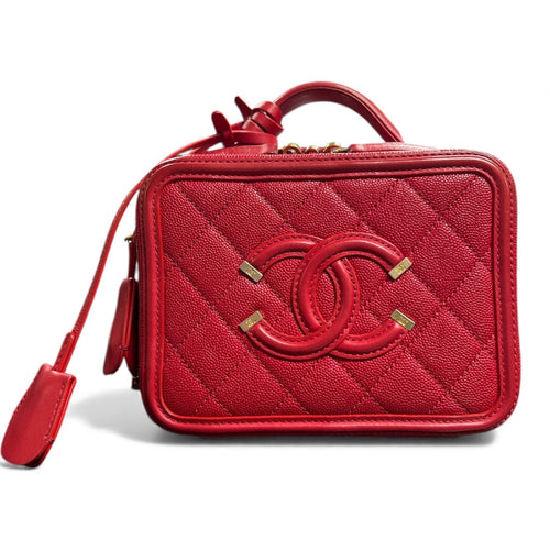 CHANEL Matelassé 2Way Mini Vanity  Bag CH1860