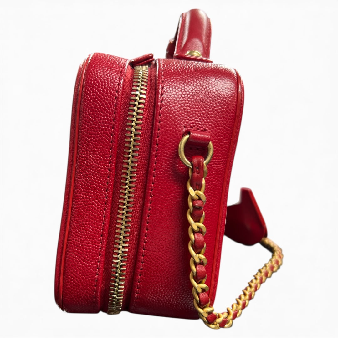 CHANEL Matelassé 2Way Mini Vanity Bag CH1860