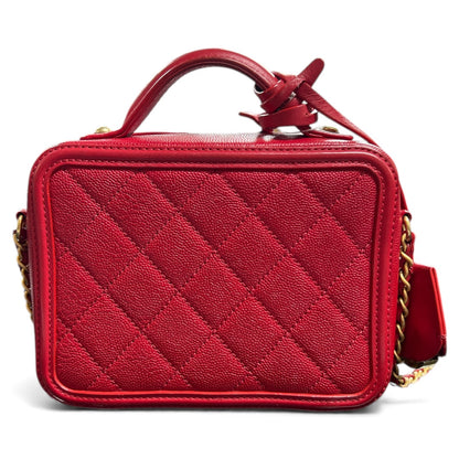 CHANEL Matelassé 2Way Mini Vanity Bag CH1860