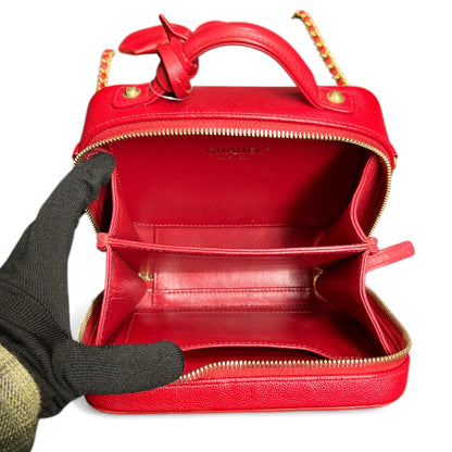 CHANEL Matelassé 2Way Mini Vanity Bag CH1860