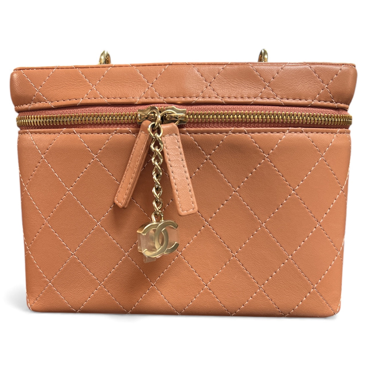 CHANEL Vanity 2-Way Bag Pink C1779