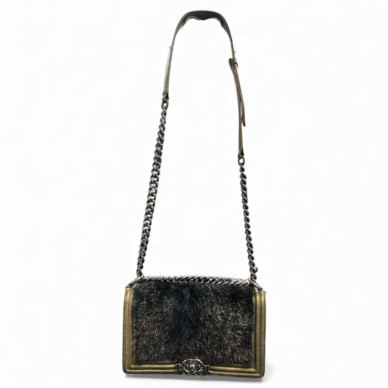 CHANEL Boy Chanel Gold Shoulder Bag CH1680