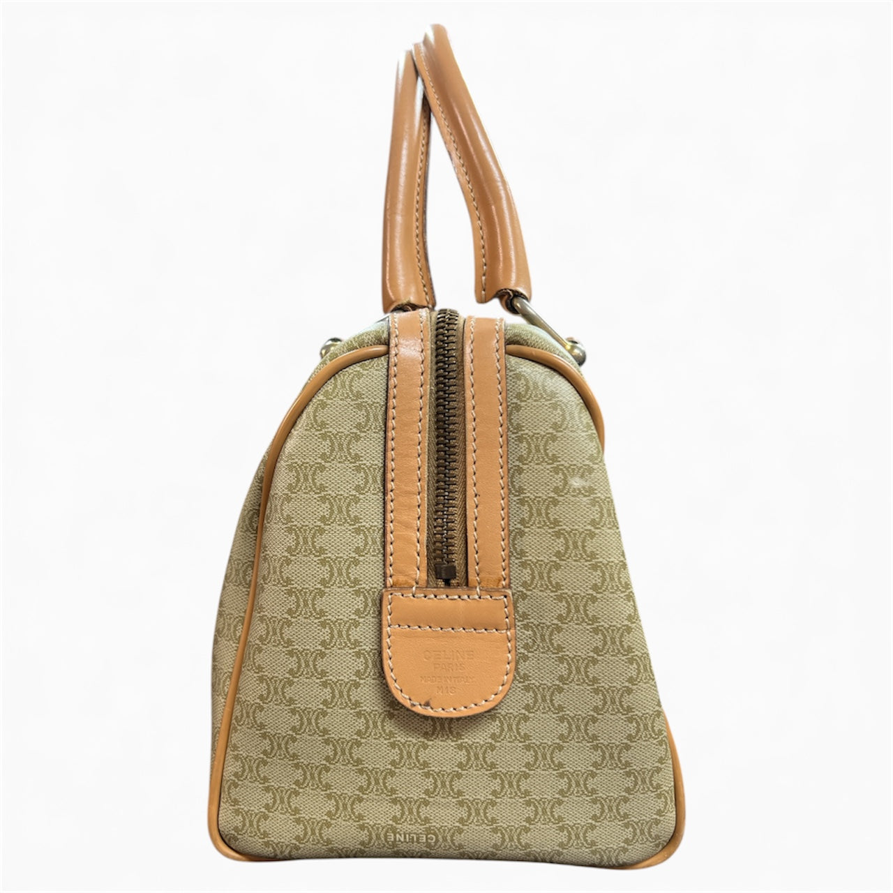 CELINI Beige/Brown Boston Bag Ce245