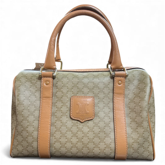 CELINI Beige/Brown Boston Bag Ce245