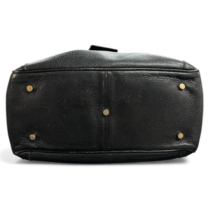 BVLGARI Black Leather Tote Bag BV52