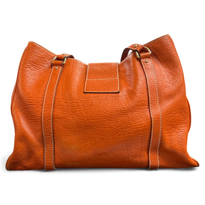 Dolce &amp; Gabbana Orange Leather Handbag DO22