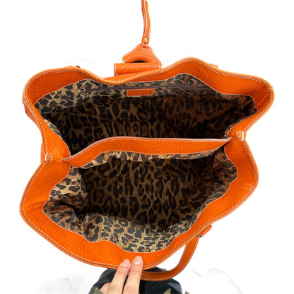 Dolce &amp; Gabbana Orange Leather Handbag DO22